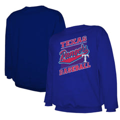 Royal Texas Rangers Stitches Lightweight Crew Sweatshirt