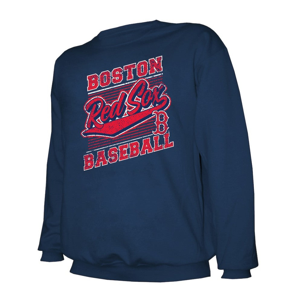 Navy Boston Red Sox Stitches Lightweight Crew Sweatshirt