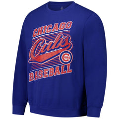 Royal Chicago Cubs Stitches Lightweight Crew Sweatshirt