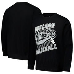 Black Chicago White Sox Stitches Lightweight Crew Sweatshirt