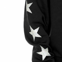 Gameday Couture Women's Rhinestone Star Sleeve Settle the Score Oversized Tri-Blend Pullover - Denver Broncos Pullover