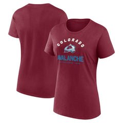 NHL Colorado Avalanche Logo Athletic Women's Unrivaled T-Shirt