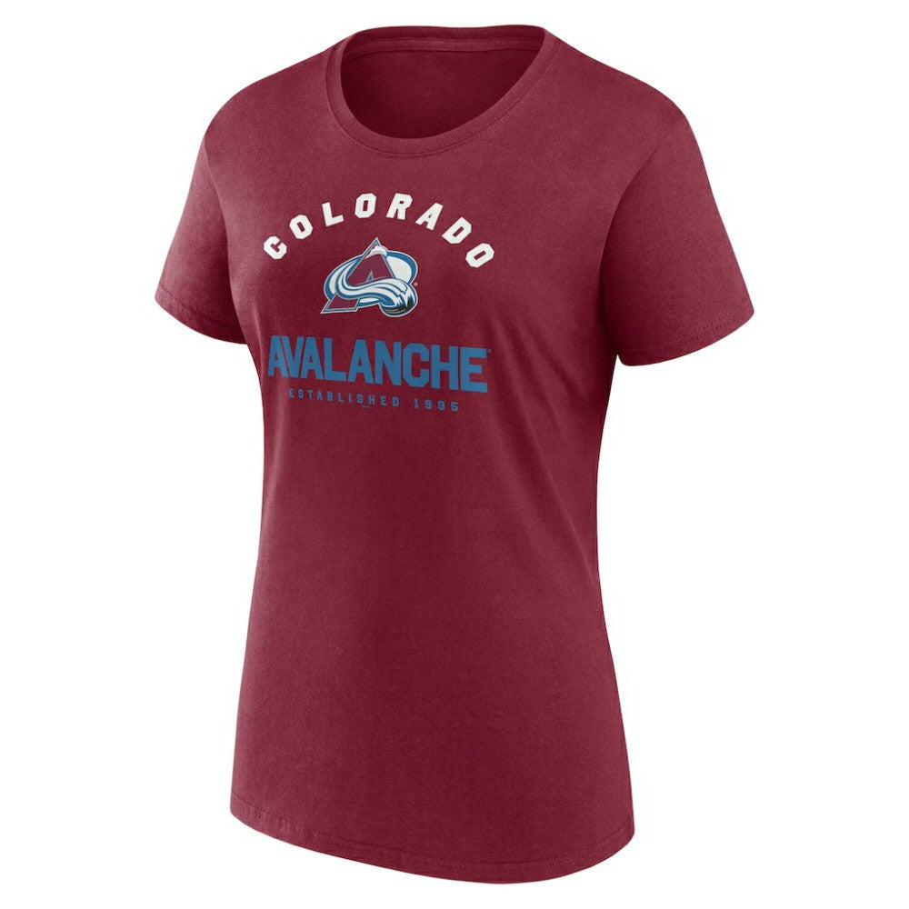 NHL Colorado Avalanche Logo Athletic Women's Unrivaled T-Shirt