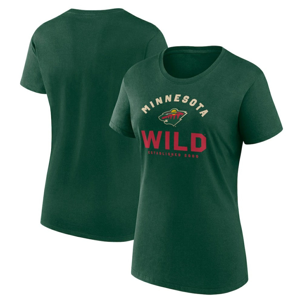NHL Minnesota Wild Logo Athletic Women's Unrivaled T-Shirt