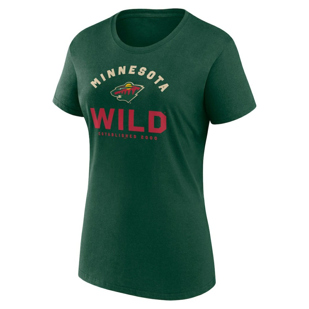 NHL Minnesota Wild Logo Athletic Women's Unrivaled T-Shirt