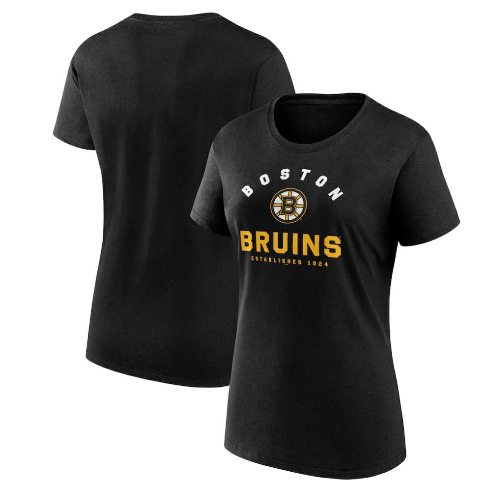 NHL Boston Bruins Logo Athletic Women's Unrivaled T-Shirt