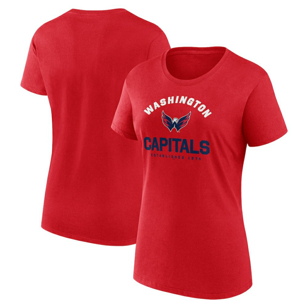NHL Washington Capitals Logo Athletic Women's Unrivaled T-Shirt
