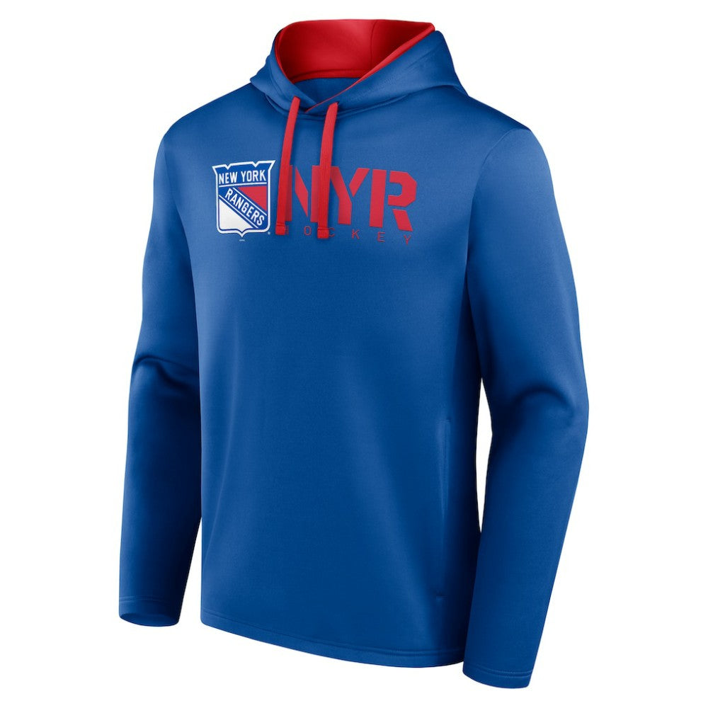 NHL New York Rangers Logo Athletic Head Start Pullover Hoodie