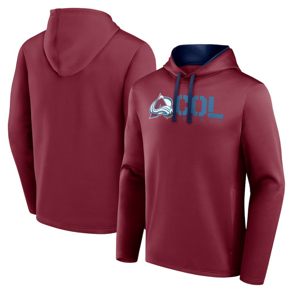 NHL Colorado Avalanche Logo Athletic Head Start Pullover Hoodie