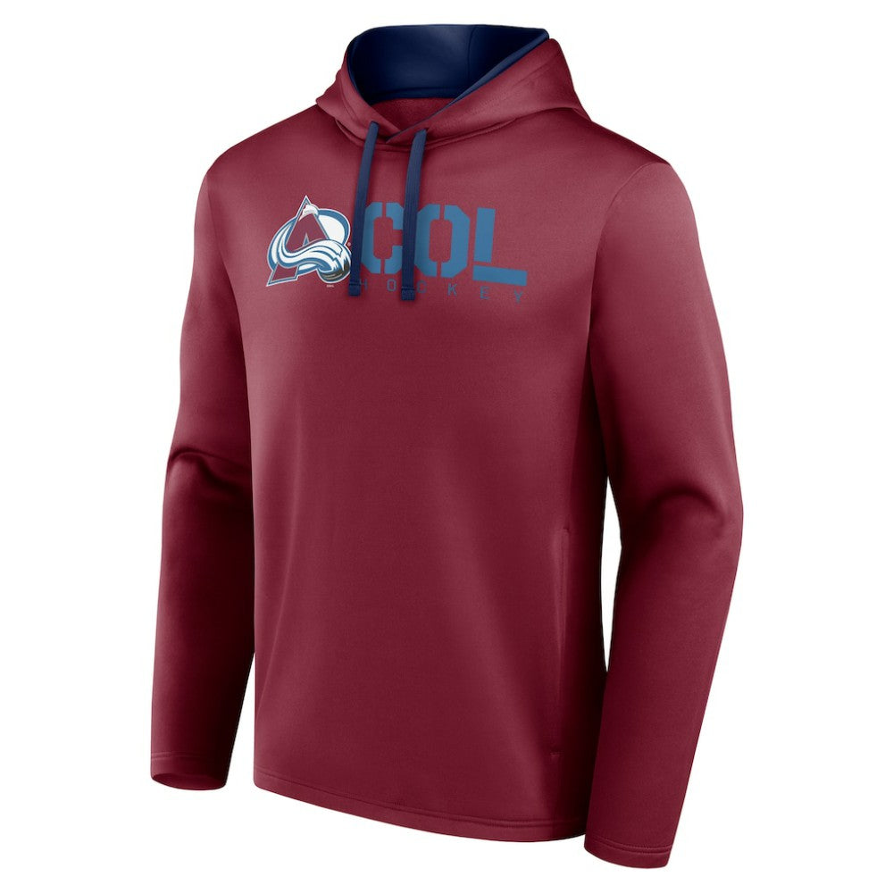 NHL Colorado Avalanche Logo Athletic Head Start Pullover Hoodie
