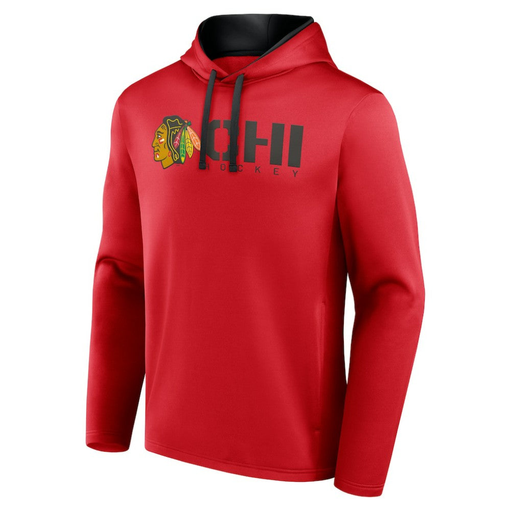 NHL Chicago Blackhawks Logo Athletic Head Start Pullover Hoodie