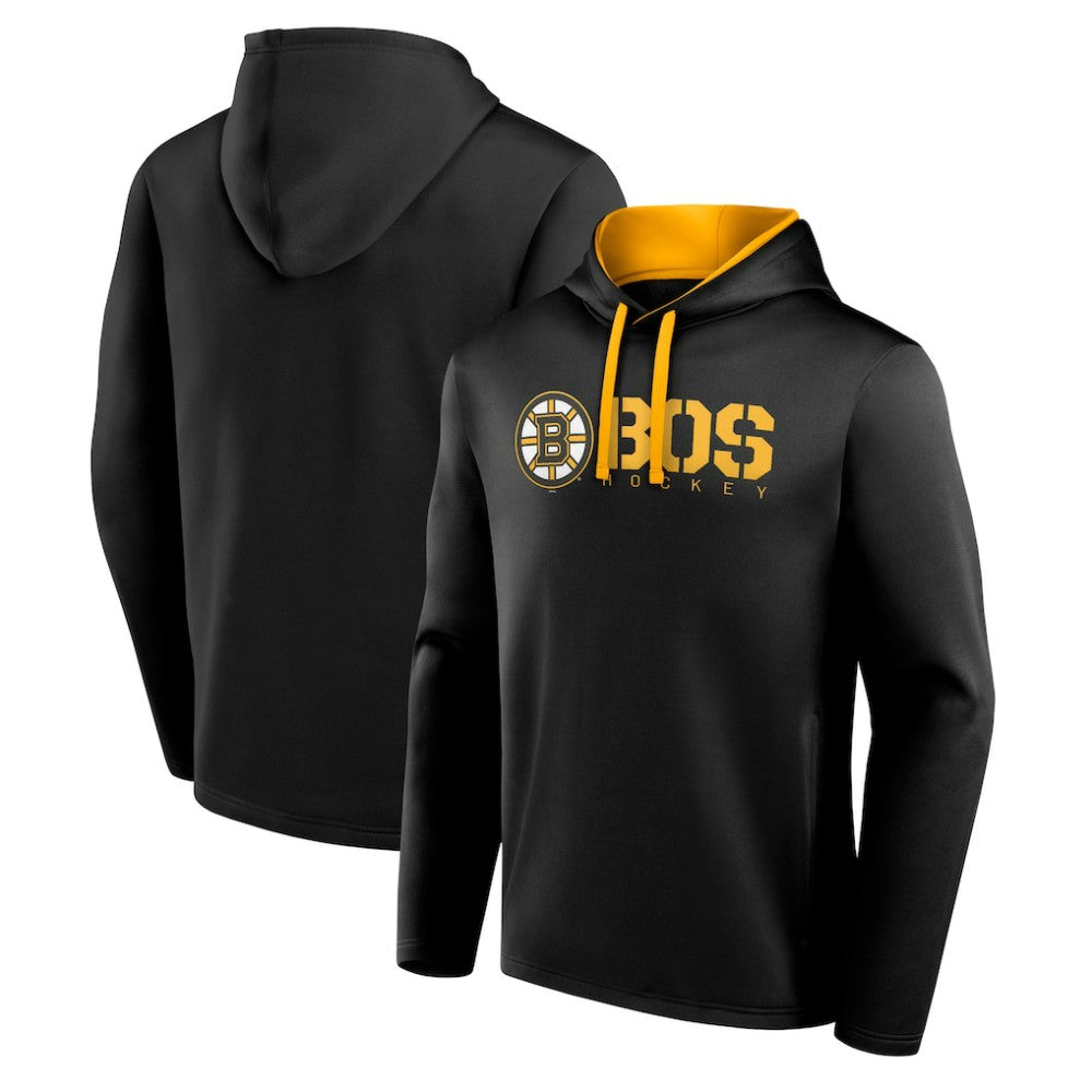 NHL Boston Bruins Logo Athletic Head Start Pullover Hoodie