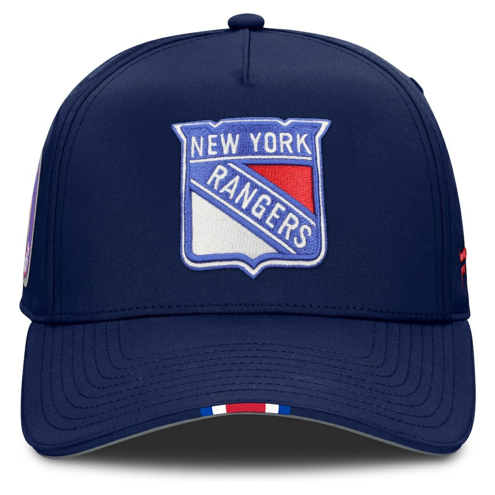 NHL New York Rangers Fanatics 2025 NHL Draft Authentic Pro On-Stage Podium A-Frame Adjustable Hat