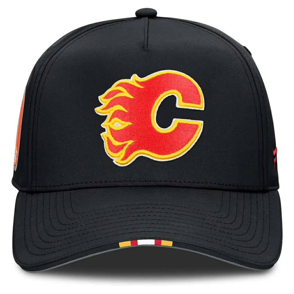 NHL Calgary Flames Fanatics 2025 NHL Draft Authentic Pro On-Stage Podium A-Frame Adjustable Hat