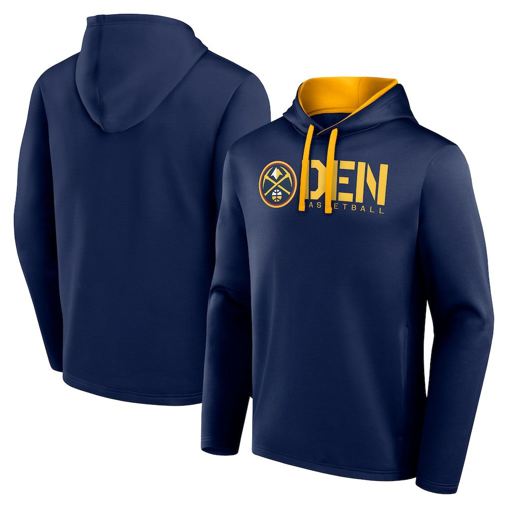 Denver Nuggets Logo Athletic Head Start Pullover Hoodie sale