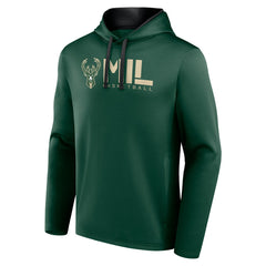 Milwaukee Bucks Logo Athletic Head Start Pullover Hoodie