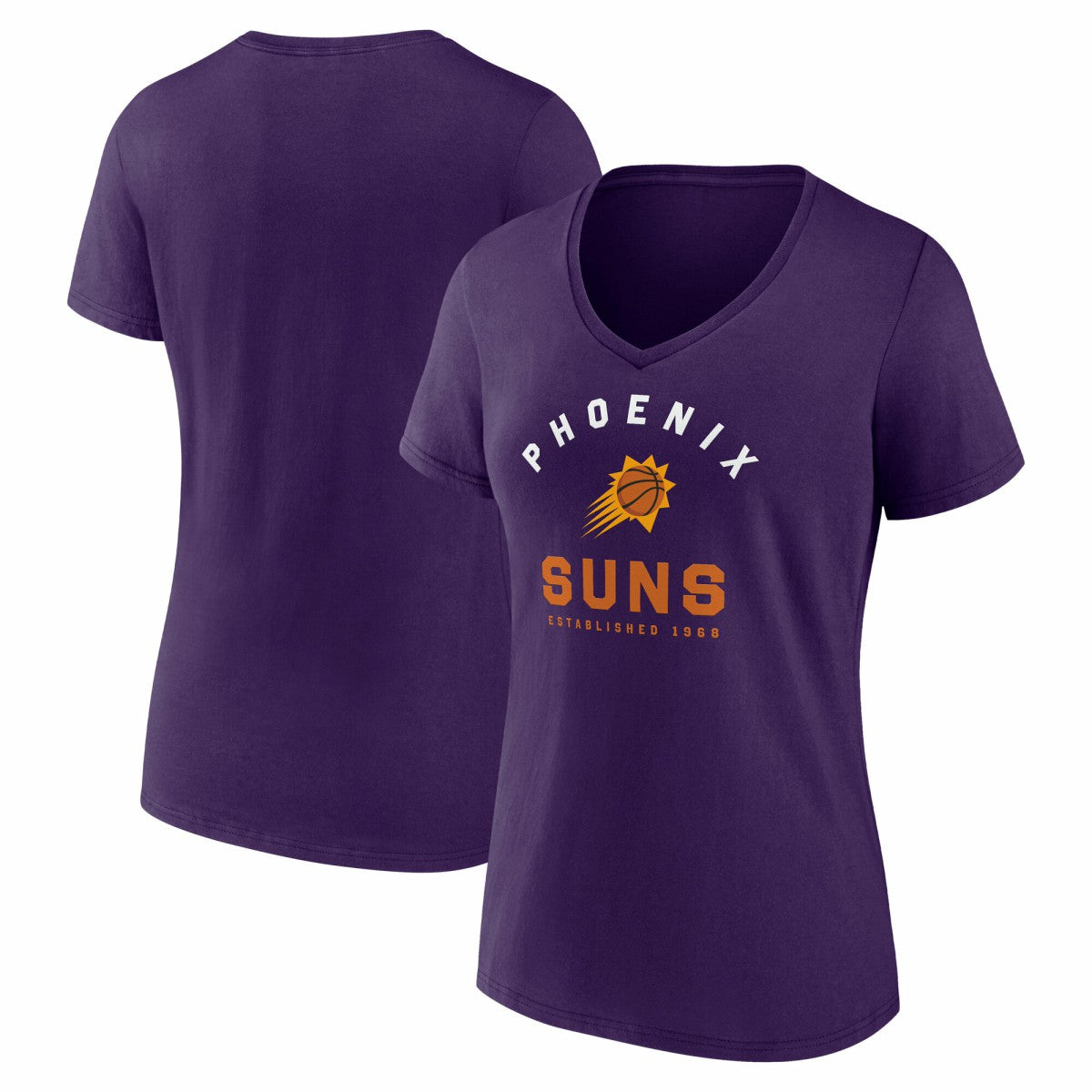 Phoenix Suns Logo Athletic Women's Unrivaled V-Neck T-Shirt