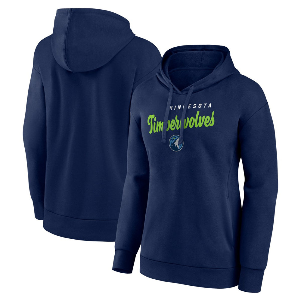 Minnesota Timberwolves Logo Athletic Women's Triumphant V-Neck Pullover Hoodie