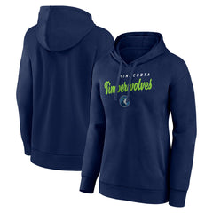 Minnesota Timberwolves Logo Athletic Women's Triumphant V-Neck Pullover Hoodie