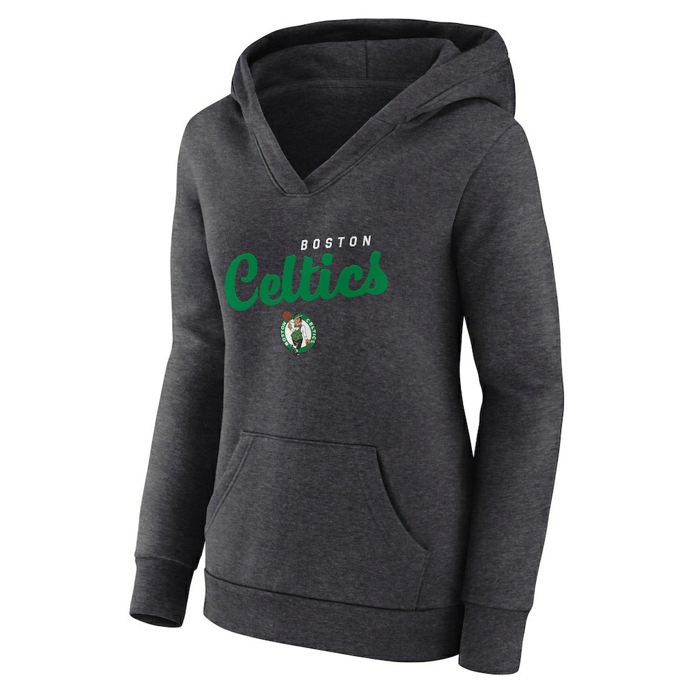 Boston Celtics Logo Athletic Women's Triumphant V-Neck Pullover Hoodie
