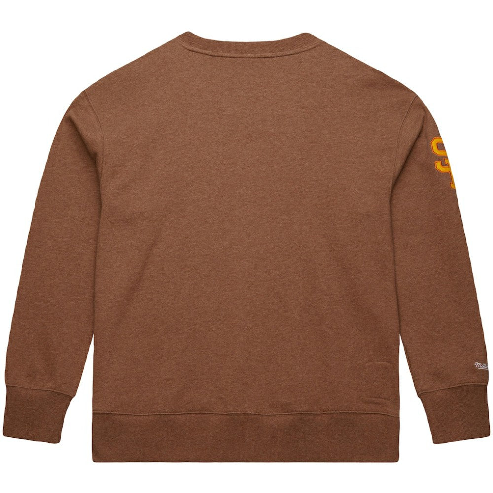 Brown Tony Gwynn San Diego Padres Mitchell & Ness Legends Collection Vintage Logo Name & Number Fleece Pullover Sweatshirt