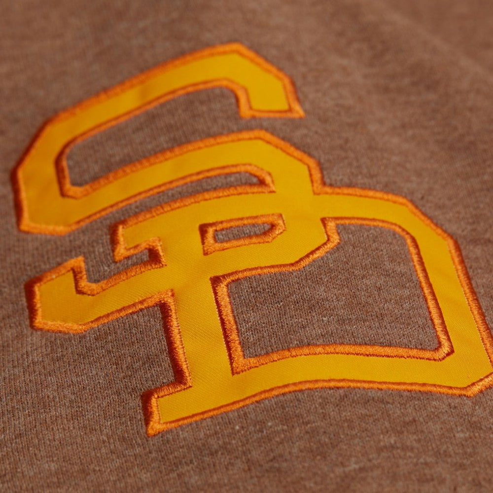 Brown Tony Gwynn San Diego Padres Mitchell & Ness Legends Collection Vintage Logo Name & Number Fleece Pullover Sweatshirt