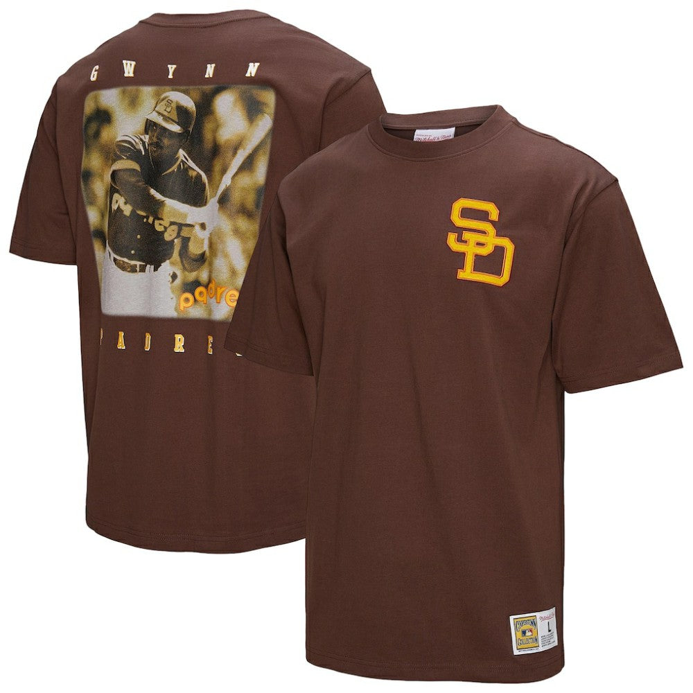 Brown Tony Gwynn San Diego Padres Mitchell & Ness Legends Collection Vintage Logo T-Shirt
