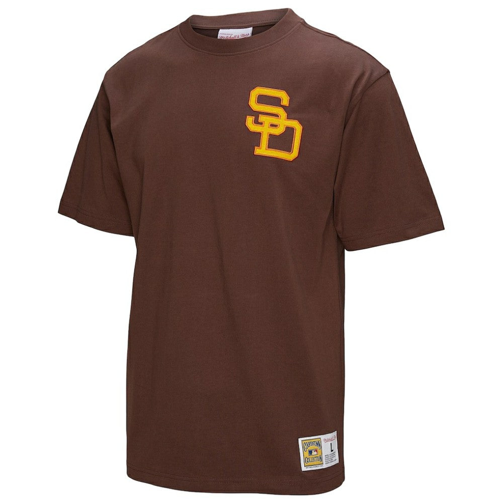 Brown Tony Gwynn San Diego Padres Mitchell & Ness Legends Collection Vintage Logo T-Shirt