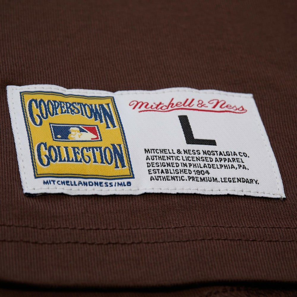 Brown Tony Gwynn San Diego Padres Mitchell & Ness Legends Collection Vintage Logo T-Shirt