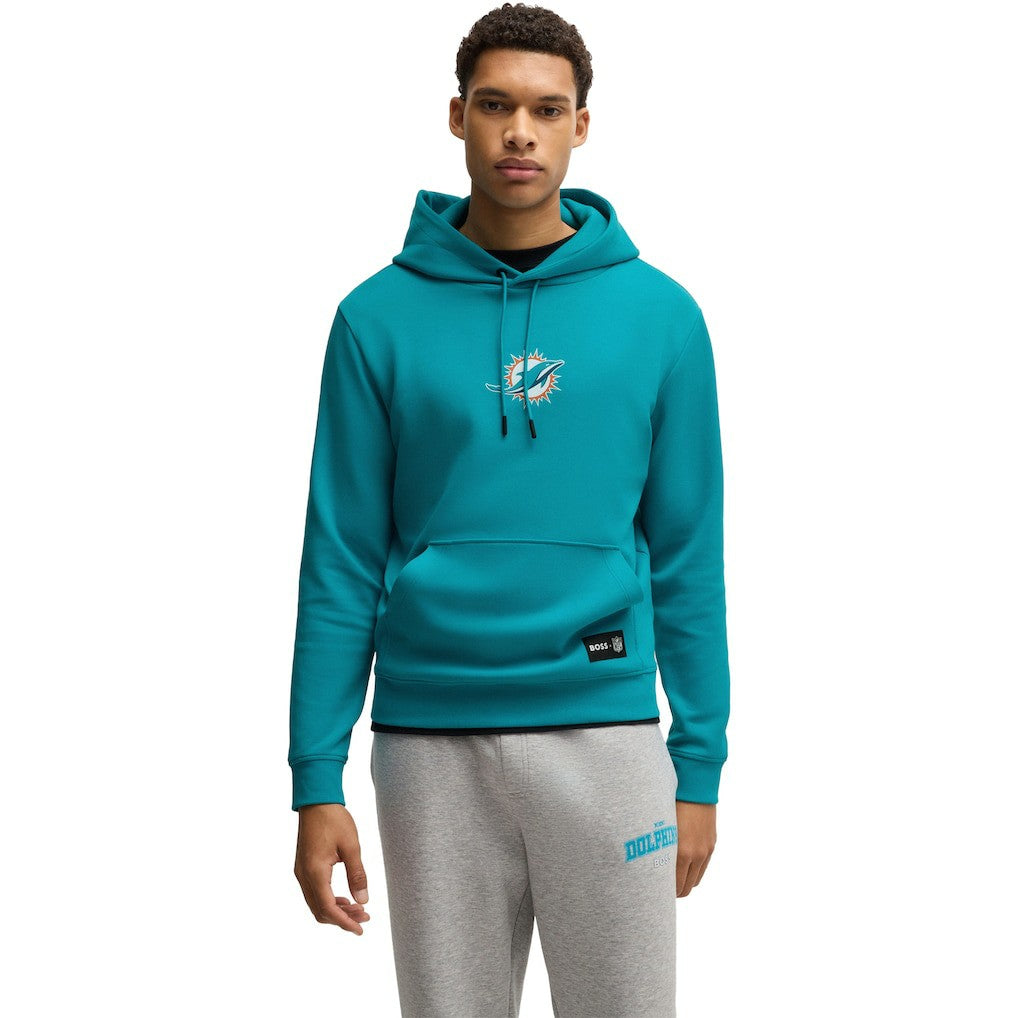 Hugo Boss Unisex Woodson Tri-Blend Hoodie - Miami Dolphins Hoodies