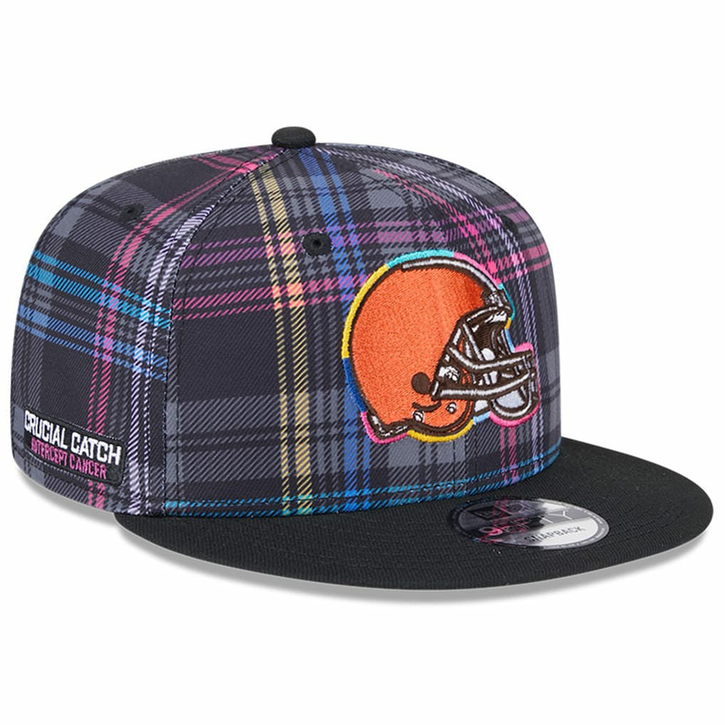 2024 NFL Crucial Catch Plaid 9FIFTY Snapback Hat - Cleveland Browns Hats