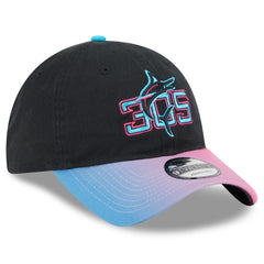 Black/Pink Miami Marlins New Era 2025 City Connect 9TWENTY Adjustable Hat