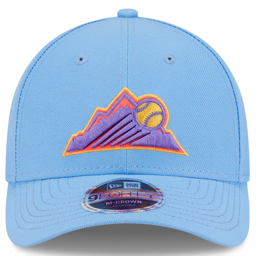 Light Blue Colorado Rockies New Era 2025 City Connect 9FORTY M-Crown Adjustable Hat