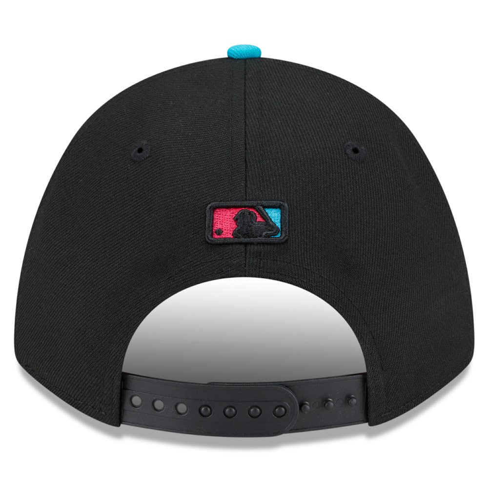 Black/Pink Miami Marlins New Era 2025 City Connect 9FORTY M-Crown Adjustable Hat