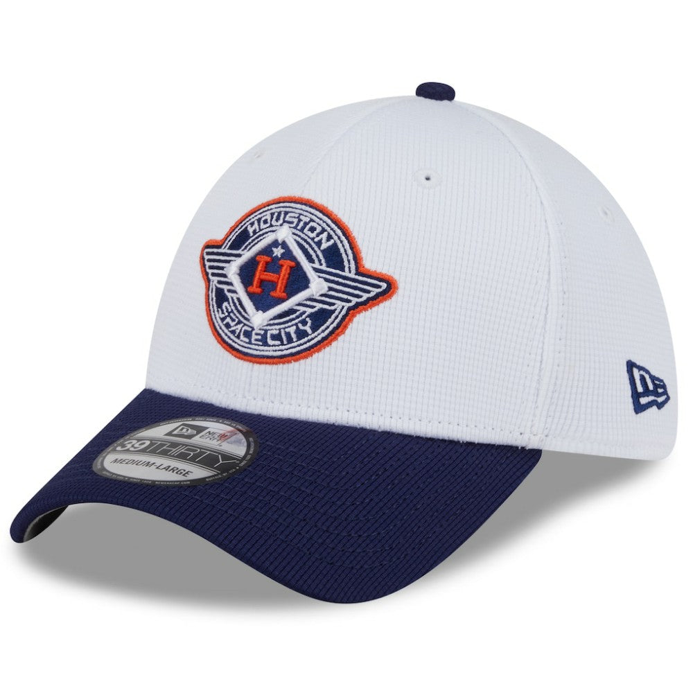 White/Navy Houston Astros New Era 2025 City Connect Batting Practice 39THIRTY Flex Hat
