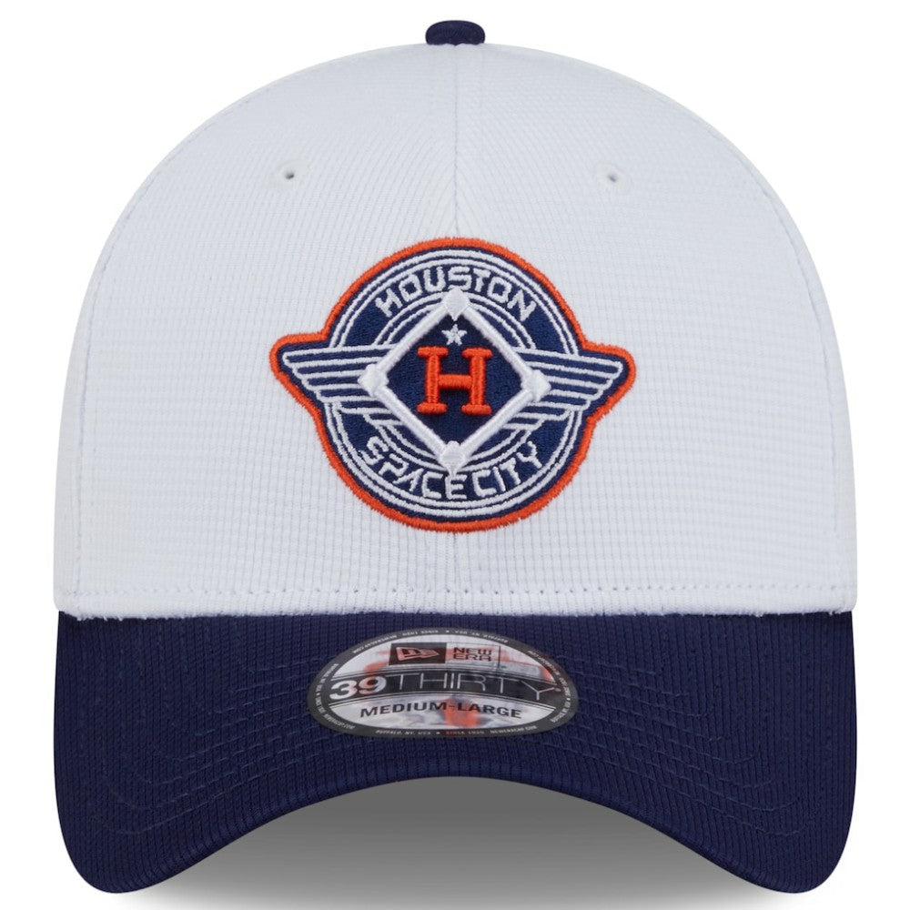 White/Navy Houston Astros New Era 2025 City Connect Batting Practice 39THIRTY Flex Hat