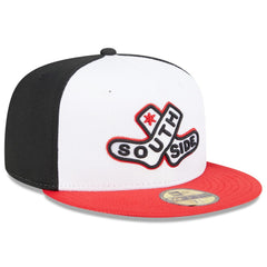 White/Red Chicago White Sox New Era 2025 City Connect Batting Practice 59FIFTY Fitted Hat