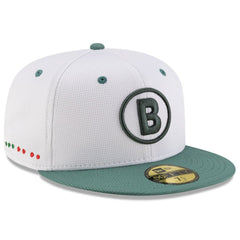 White/Green Boston Red Sox New Era 2025 City Connect Batting Practice 59FIFTY Fitted Hat