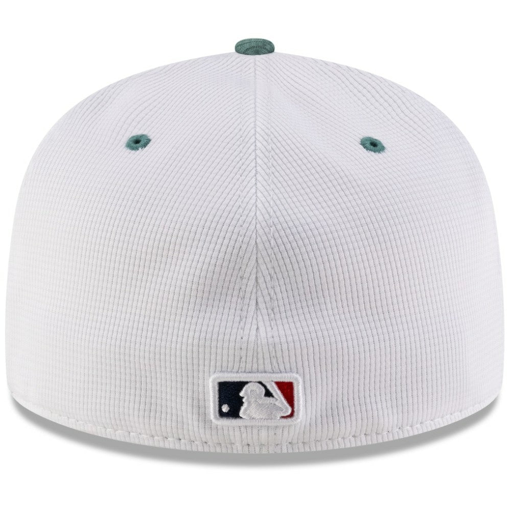 White/Green Boston Red Sox New Era 2025 City Connect Batting Practice 59FIFTY Fitted Hat