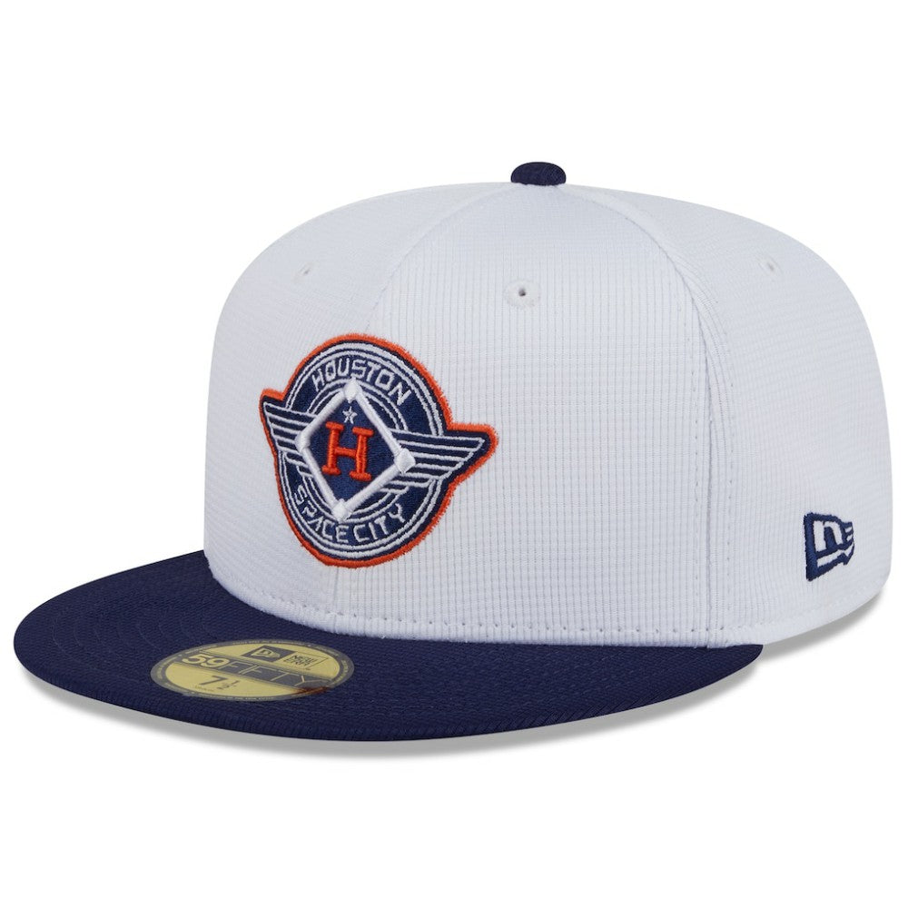 White/Navy Houston Astros New Era 2025 City Connect Batting Practice 59FIFTY Fitted Hat
