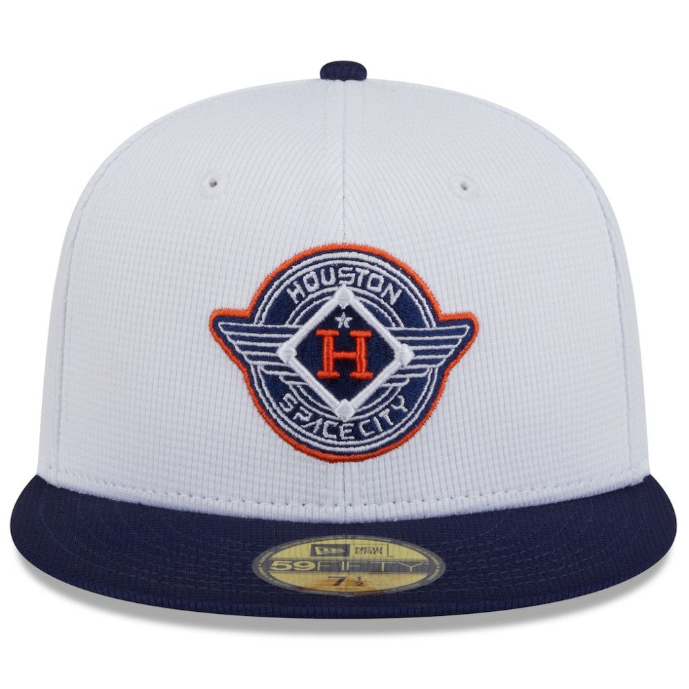 White/Navy Houston Astros New Era 2025 City Connect Batting Practice 59FIFTY Fitted Hat