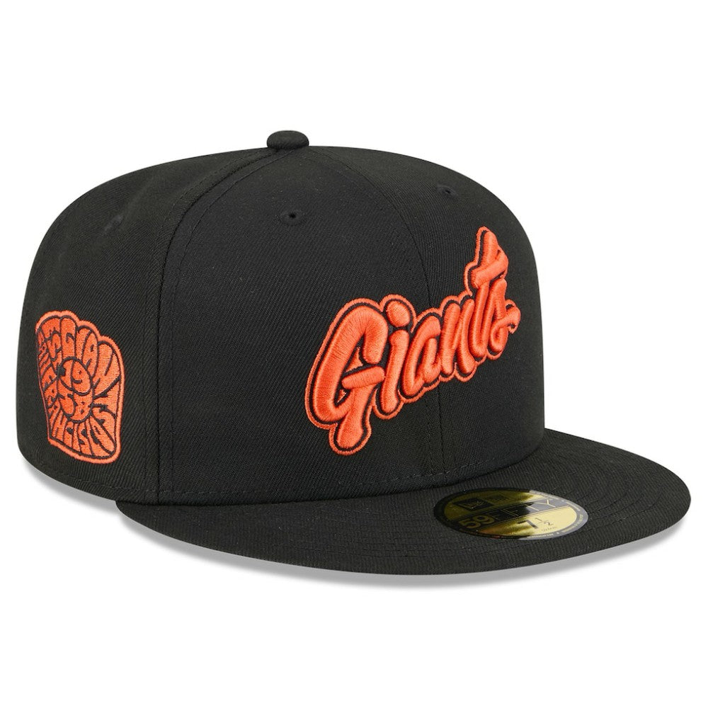 Black San Francisco Giants New Era 2025 City Connect Wordmark 59FIFTY Fitted Hat