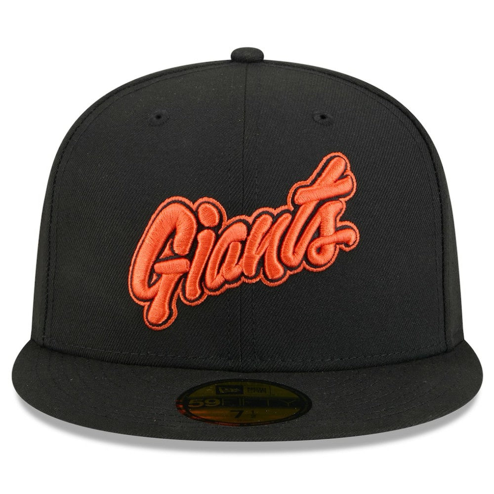 Black San Francisco Giants New Era 2025 City Connect Wordmark 59FIFTY Fitted Hat