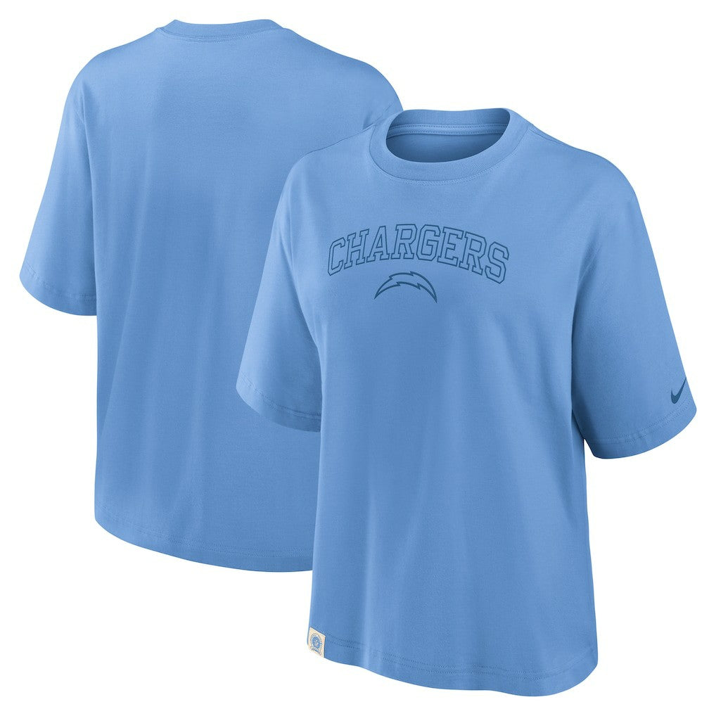 Women's Glory Arch Boxy T-Shirt - Los Angeles Chargers T-shirts