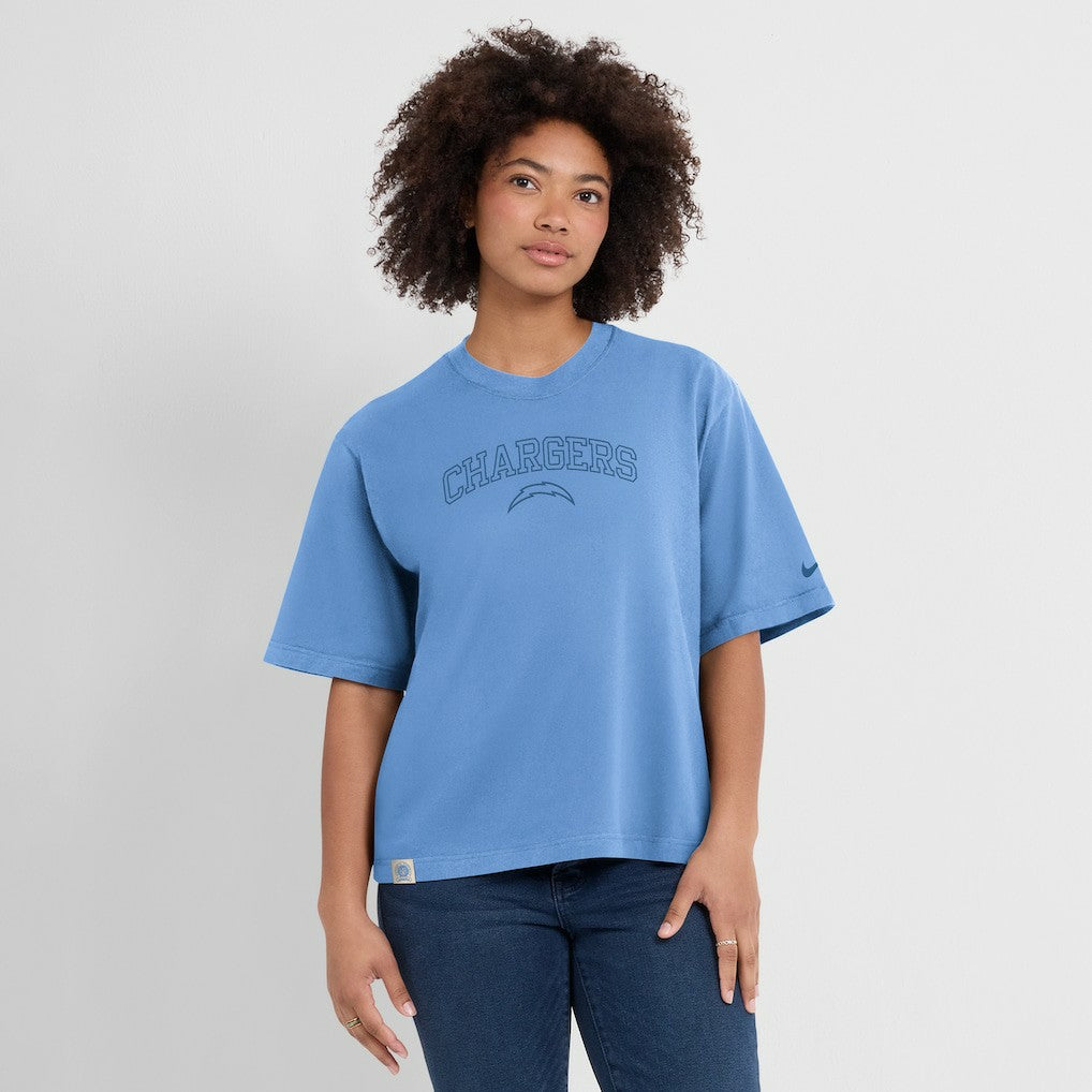 Women's Glory Arch Boxy T-Shirt - Los Angeles Chargers T-shirts