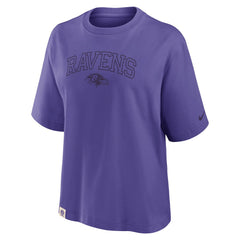 Women's Glory Arch Boxy T-Shirt - Baltimore Ravens T-shirts