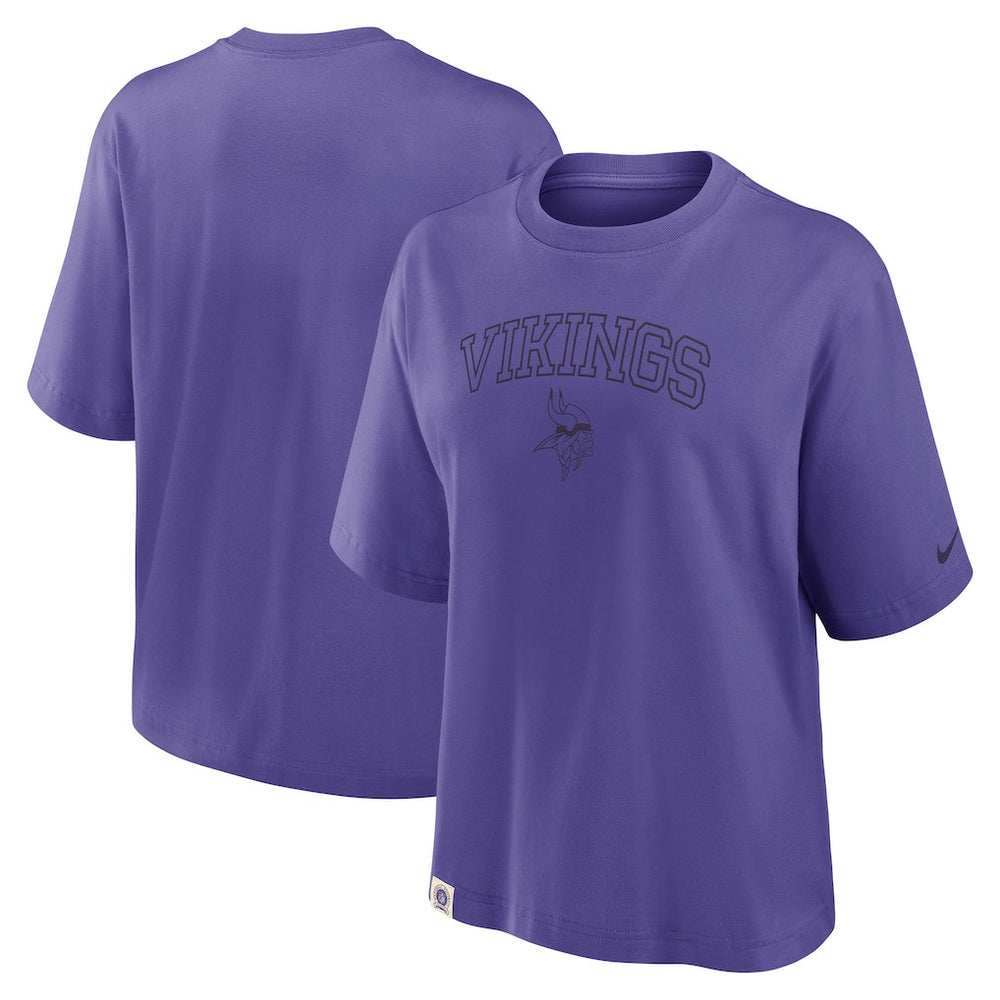 Women's Glory Arch Boxy T-Shirt - Minnesota Vikings T-shirts