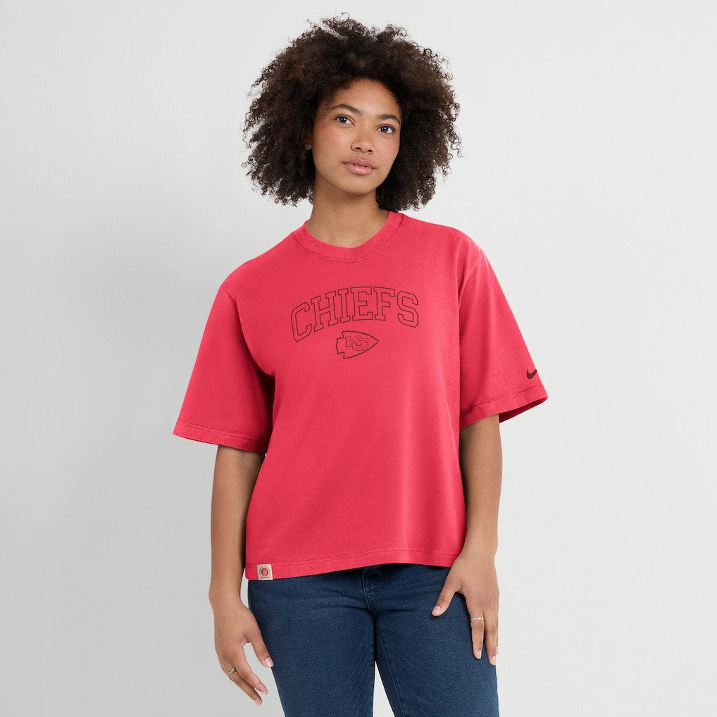 Women's Glory Arch Boxy T-Shirt - Kansas City Chiefs T-shirts
