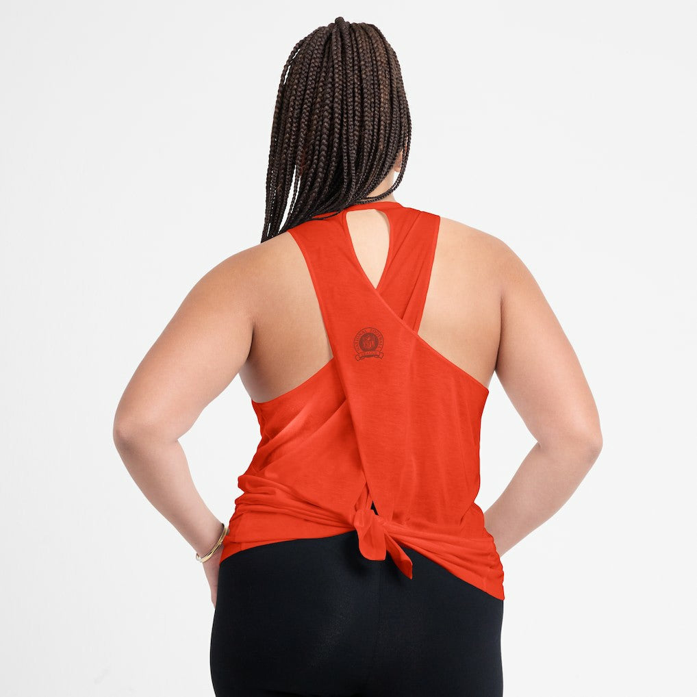 Women's Glory Open-Back Crisscross Dri-FIT Tank Top - Cincinnati Bengals Tops