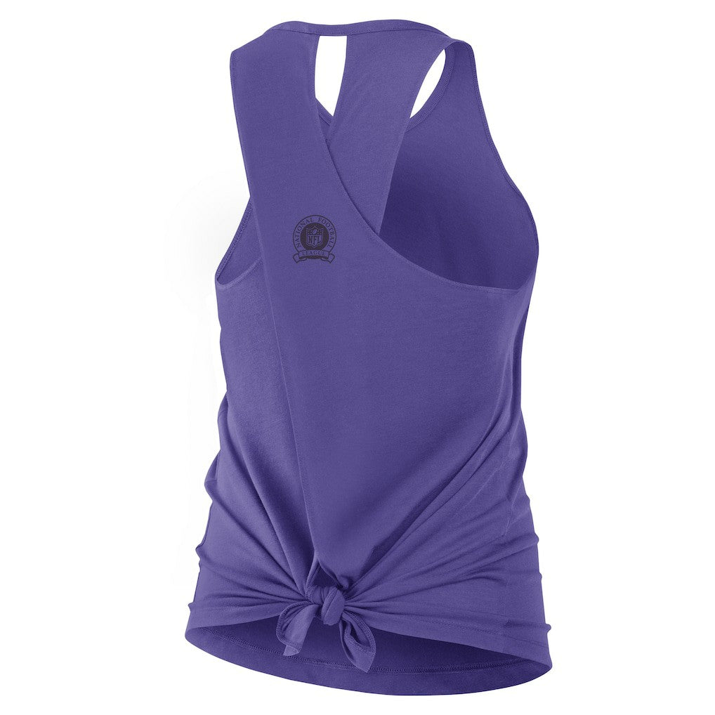 Women's Glory Open-Back Crisscross Dri-FIT Tank Top - Baltimore Ravens Tops